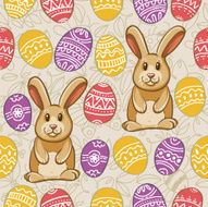 EASTER pattern Bunny
