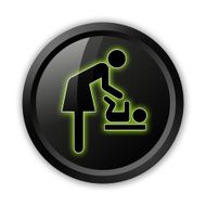 Icon Button Pictogram &quot;Baby Change&quot; N2