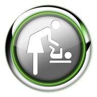 Icon Button Pictogram &quot;Baby Change&quot; N3