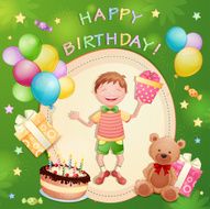 Happy birthday illustration N3