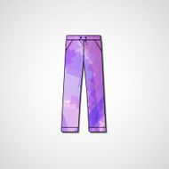 Abstract illustration on pants N69