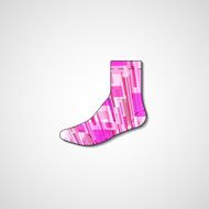 Abstract illustration on sock N71