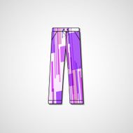 Abstract illustration on pants N70