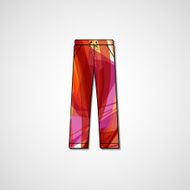 Abstract illustration on pants N72