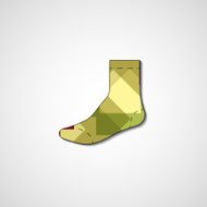 Abstract illustration on sock N75