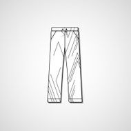 Abstract illustration on pants N75