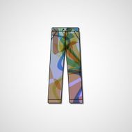 Abstract illustration on pants N77