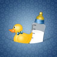 duck toy with bottle for Newborn