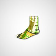 Abstract illustration on sock N83