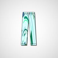 Abstract illustration on pants N82