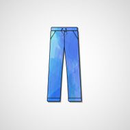 Abstract illustration on pants N83