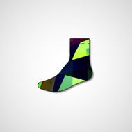 Abstract illustration on sock N86