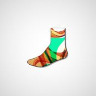 Abstract illustration on sock N88