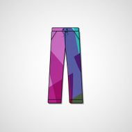 Abstract illustration on pants N87