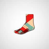 Abstract illustration on sock N90