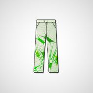 Abstract illustration on pants N93