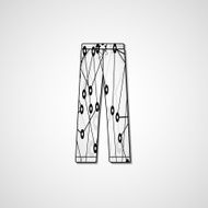 Abstract illustration on pants N96
