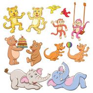 animal cartoon set