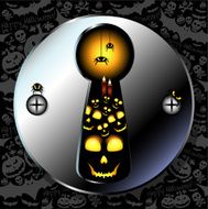 Halloween vector icons set N15