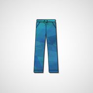 Abstract illustration on pants N98