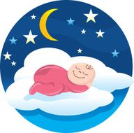 Baby Asleep Cloud