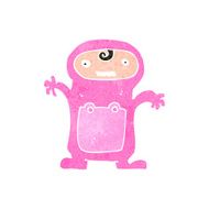 retro cartoon funny child