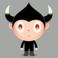 Horned child costume character