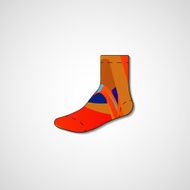 Abstract illustration on sock N106