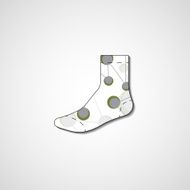 Abstract illustration on sock N110