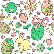 Easter vector pattern