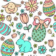 Easter vector pattern N2