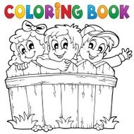 Coloring book children theme 1