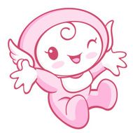 Flexibility as possible a sets of Cherub Mascot Angel Character N2