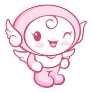 Flexibility as possible a sets of Cherub Mascot Angel Character N7