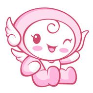 Flexibility as possible a sets of Cherub Mascot Angel Character N8