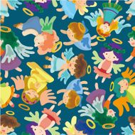seamless angel pattern N3