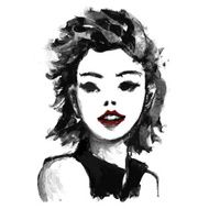 Fashion illustration Rough painting style N5