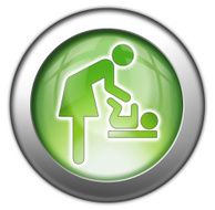 Icon Button Pictogram &quot;Baby Change&quot; N29