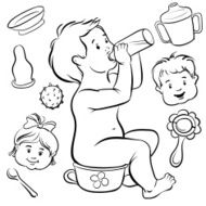 child from one to three years