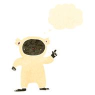retro cartoon polar bear costume
