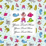 cartoon fish card