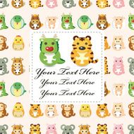 Chinese Zodiac animal card