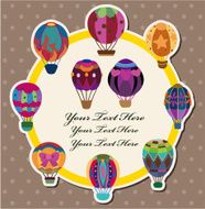 hot air balloon card N2