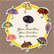 cartoon umbrella card N2