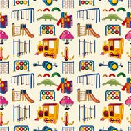 seamless park playground pattern N2