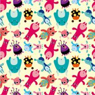 seamless monster pattern N7