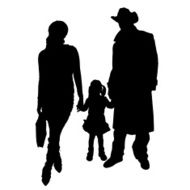 Vector silhouette of family N280