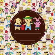 summer animal card N2