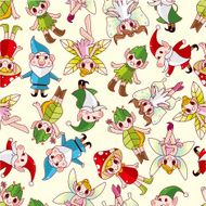 seamless elf pattern N2
