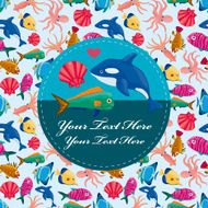 cartoon fish card N3